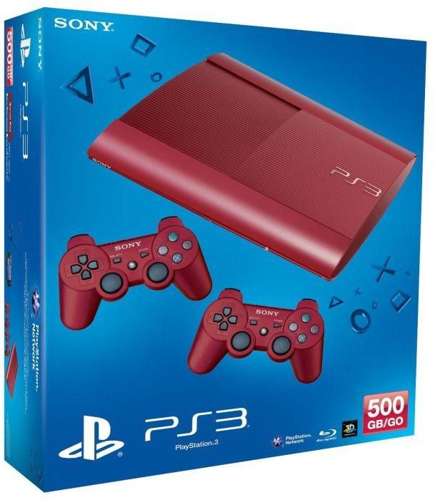 Sony PlayStation 3 Limited Edition red 500GB Super Slim Console - PS3