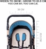 Pixie - 3in1 Smart Twist Rotating Luxury Stroller - Blue- Babystore.ae