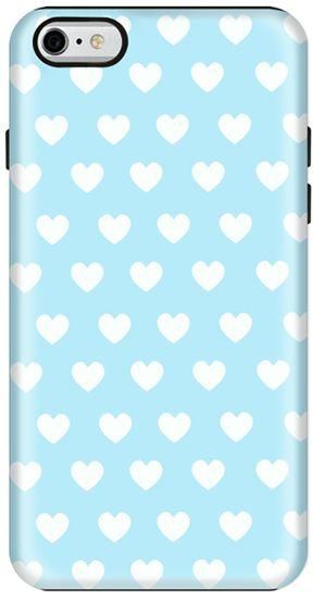 Stylizedd  Apple iPhone 6 Plus Premium Dual Layer Tough case cover Gloss Finish - Baby Blue Hearts  I6P-T-195