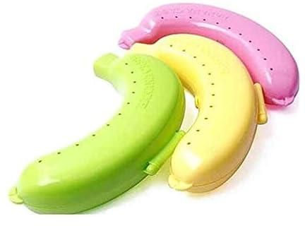 Fresh Banana Keeper - Banana Protector - Banana Saver - 3 Yellow Banana Savers - Banana Case for all size Bananas (Set of 3)