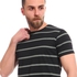Izor Casual Round Short Sleeves Slip On T-Shirt - Black & green