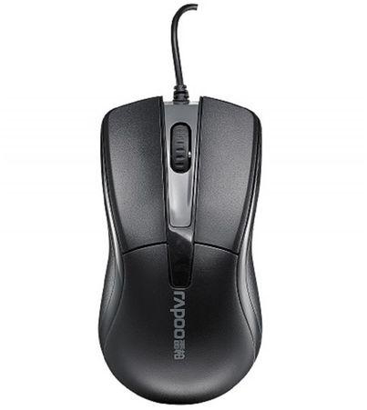 Rapoo N1162 Wired Optical Mouse - Black