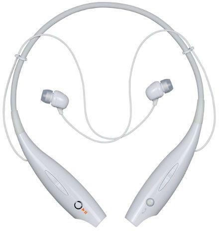 HV 800 Universal Wireless Bluetooth Stereo Headset Neckband Style Earphone Headphone (White)