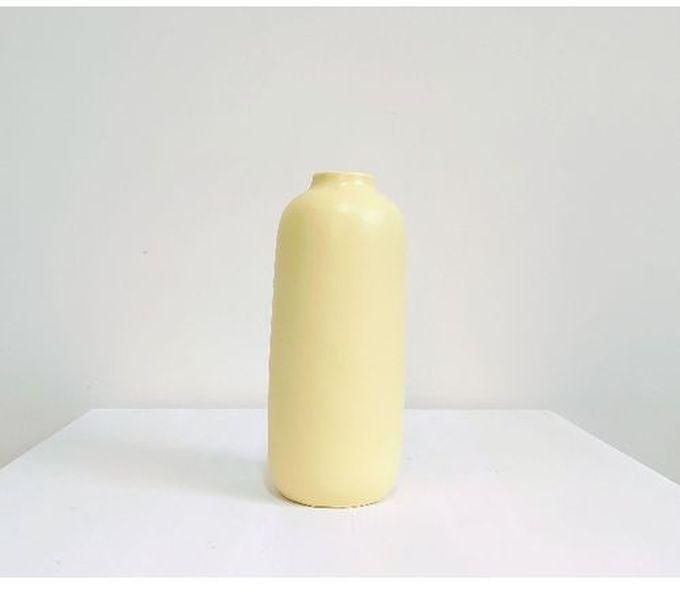 Yellow Vase For Office Decoration & Home Decor - Flowers