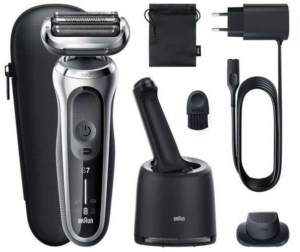 Braun Series 7 71-S7200cc Wet & Dry Shaver With SmartCare Center And 1 Attachment, Silver.