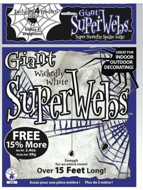 White Spider Webs Halloween Decoration White Spider Web 60 grams