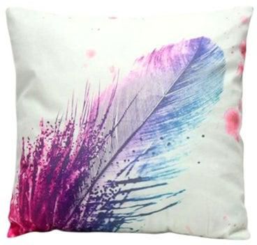 3D Flower Print Sofa Bed Home Decoration Festival Pillow Case Cushion Cover White/Purple/Blue 45x45cm