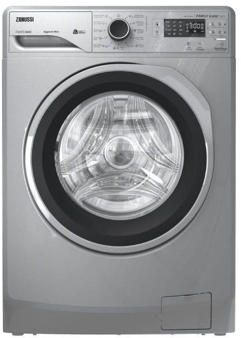Get Zanussi ZWF6240SS5 Perlamax Front Load Automatic Washing Machine, 6 kg - Silver with best offers | Raneen.com