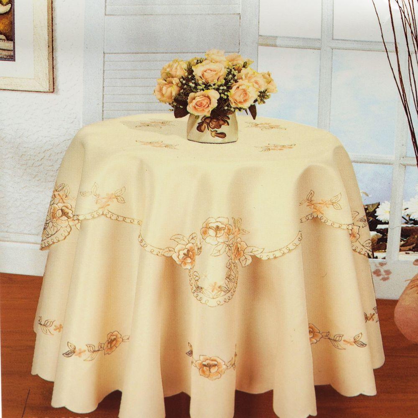 Valentini Table Cloth 2 PCS Set Embroidered, VL TC2PC/NCD16226