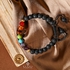 KARMAPLEDGE Mens Bracelet, 7 Chakra Crystal Bracelet