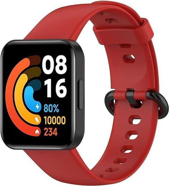 Next Store Compatible with Xiaomi Mi Watch 2 Lite/Redmi Watch 2 Silicone Replacement Wristband Bracelet (Red)