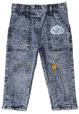 ZARAFA Kids Baby Boy Acid Wash Casual Denim Jeans