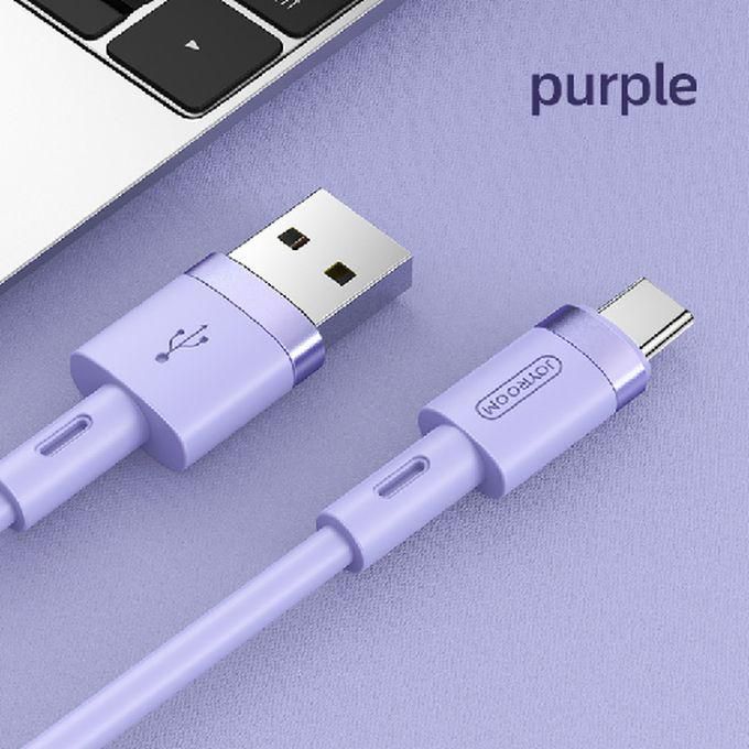 JOYROOM N2 Quick Charging Type-C Cable - Transmission / Charging - 2.4A - 1.2M - Purple