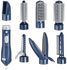 Generic 7In1 Professional Hair Blow Dryer Curler Roll Straightener Modelling Brush Tools DarkBlue