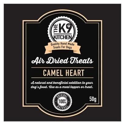 The K9 Kitchen Camel Heart Air Dried Dog Treats