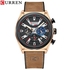 Curren Men's Watch Fashion Waterproof Multi-function Chronograph Watch Leather