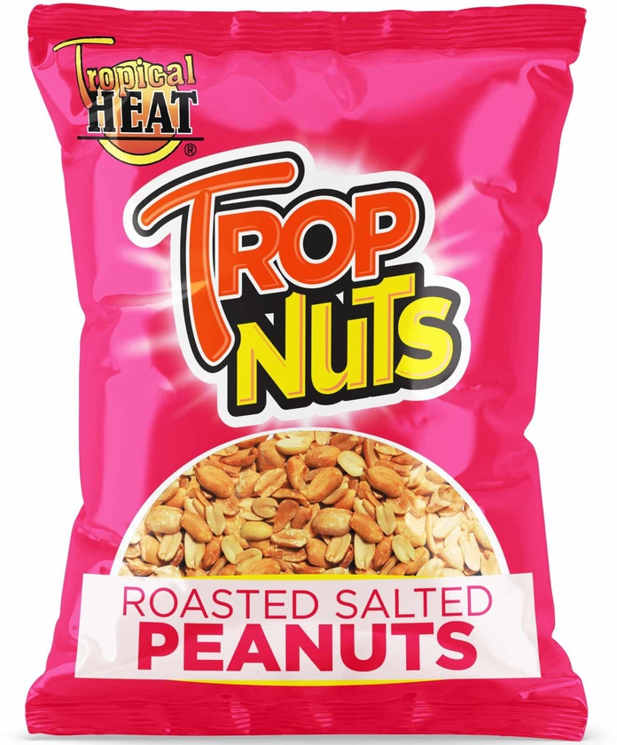Tropical Heat Snacks TropNuts Roasted Salted Peanuts 50g