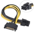 SATA Power Cable 15 pin to 6 pin power supply cable