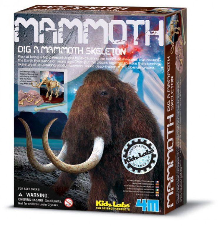 4M Dig A Mammoth Skeleton 5 Pieces