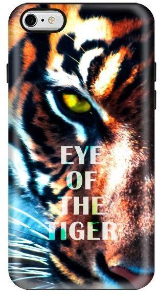 Stylizedd Apple iPhone 6Plus Premium Dual Layer Tough Case Cover Gloss Finish - Eye of the tiger