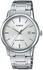 Casio His & Hers Silver Dial Stainless Steel Band Couple Watch - MTP/LTP-V002D-7AUDF