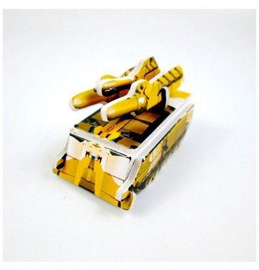 طقم أحجية ثلاثي الأبعاد بتصميم دبابات صغيرة مكون من 5 قطع مقاس 20 سم