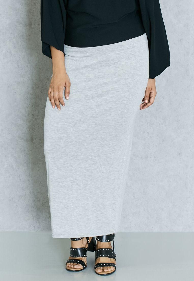 Elasticated Waist Maxi Skirt