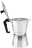 Italian Espresso Coffee Maker - 6 Cups - Silver