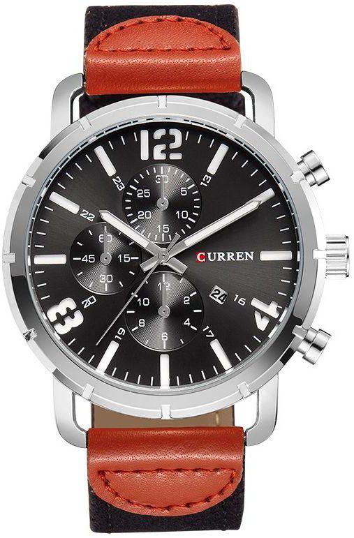 Curren Casual Watch For Men Analog Leather - 8194BB