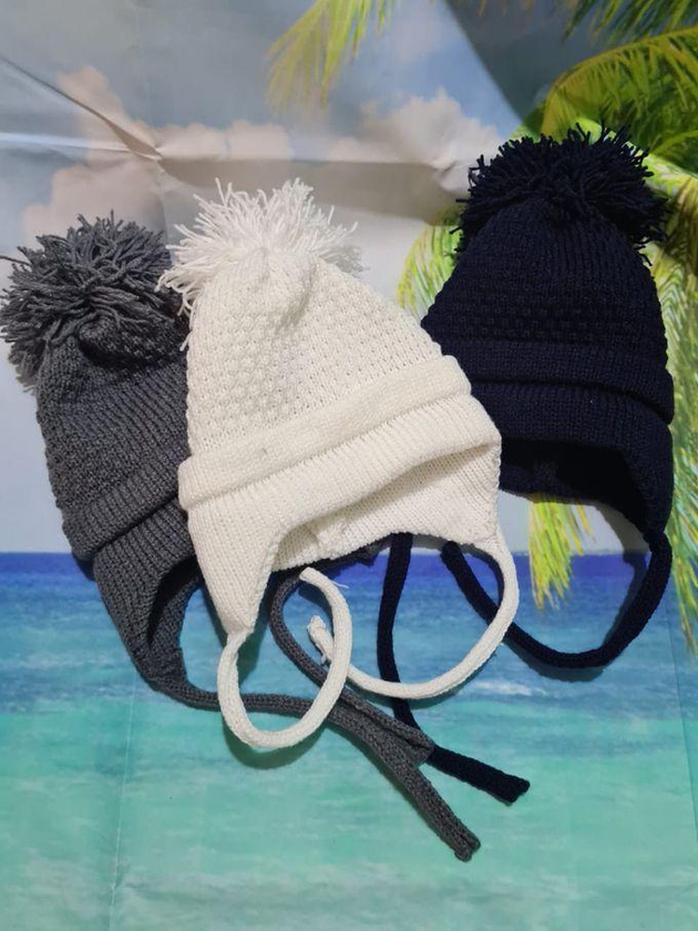 3 In 1 Cute Baby Warm Knitwear Cap Prop Hat