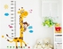 Cartoon Giraffe Kids Growth Chart Height Measure For Home/kids Rooms Diy  Wall Stickers Am805