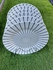 6PC BIG ROUND PLATES. 6pc Quality kitchen and dining round plates with stripped pattern