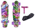 Pany 2206D Skateboard With PU Flash Wheels + CarryBag + Tool - MultiPurple