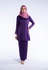 Motherchild Tun Teja Kurung Buttoned Dress - 5 Sizes (Purple)