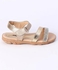 Cute Walk by Babyhug Sandals With Studded Band - Golden