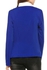 Sunshine Womens Open Front Draped Asymmetric Solid Long Sleeve Blazer Jacket-Dark Blue