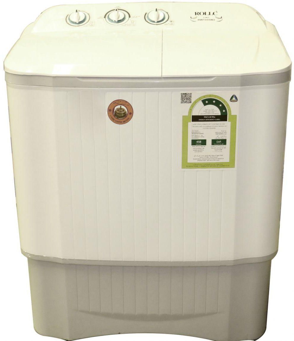 Twin Tub Washing Machine by Rollc , 5 KG , RWT055W2