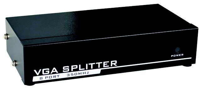 Golden VGA Splitter 1 In 8 Out Video Amplifier Extender - 350MHz