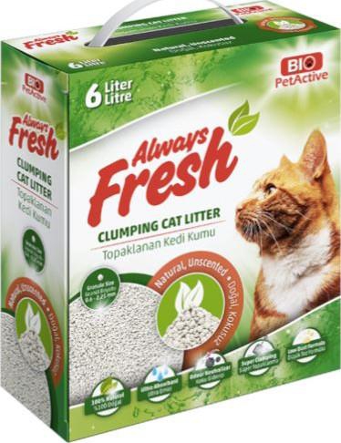 Always Fresh Unscented Extra Clumping Cat Litter 6 Liters
