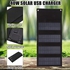 لوحة شمسية محمولة 40 واط، واجهة USB عالية الكفاءة في التحويل، كفاءة انتاج جيدة، لوحة شمسية قابلة للطي 40 واط للتخييم وركوب الخيل (اسود)