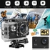 4K 2.0in Touch Screen Action Camera 140 Lens HD WiFi Action Cam 30m Underwater Waterproof Camcorder Sport Camera aksiyon kamera (Silver)