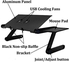 Universal 360° Aluminium Alloy Adjustable Folding Computer Laptop Desk With Cooling Fans New Laptop Stand Holder Lapdesks For Notebook PC Black