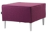 Furnituredirect Mario Strong Wooden Frame Fabric Stool (Purple)
