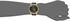 GUESS Women's U0473L2 Black & Gold-Tone Iconic Logo Watch