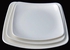 Melamine 9.5'' 6Pcs Deco Dinner Plate Square Set