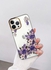 iPhone 13 Pro Max Floral Clear Case Ultra Slim Shockproof Flower Print Transparent Cover Design 2