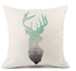 Nordic Style Printed Cushion Cover White/Grey/Green 45x45cm