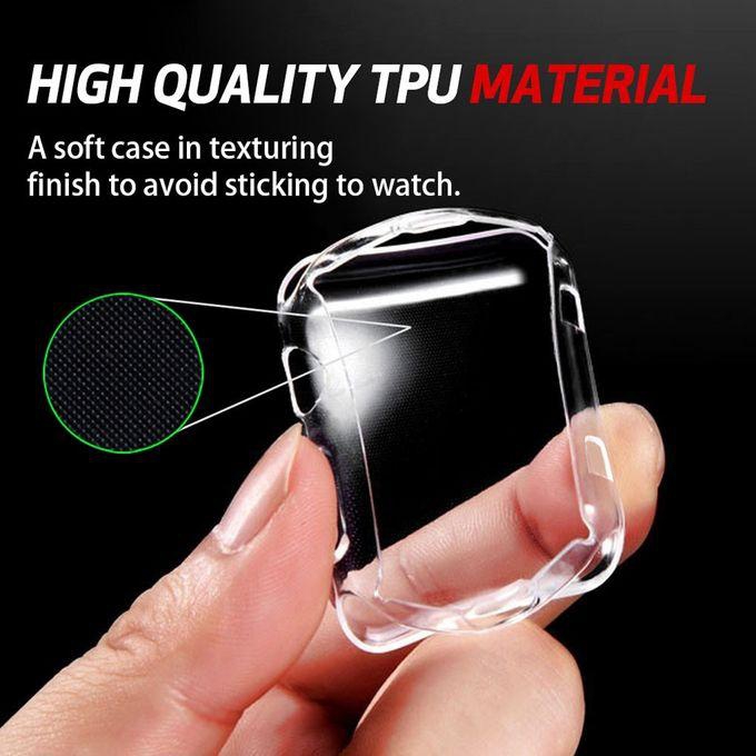 Generic Ultra-Slim Transparent Full Cover TPU Case Cover For Apple Watch Series 3 42mm