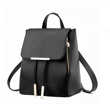 Girl Leather Casual Cool Travel Double Shoulder Backpacks Daypack Bag