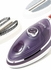 Saachi Handheld Electric Steam Iron With Ceramic Soleplate White/Purple